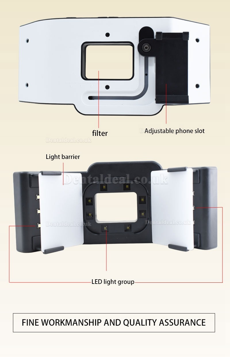 Portable Dental Photography Filling Light Mobile Phone Flashlight Oral LED Fill Light for Dentists